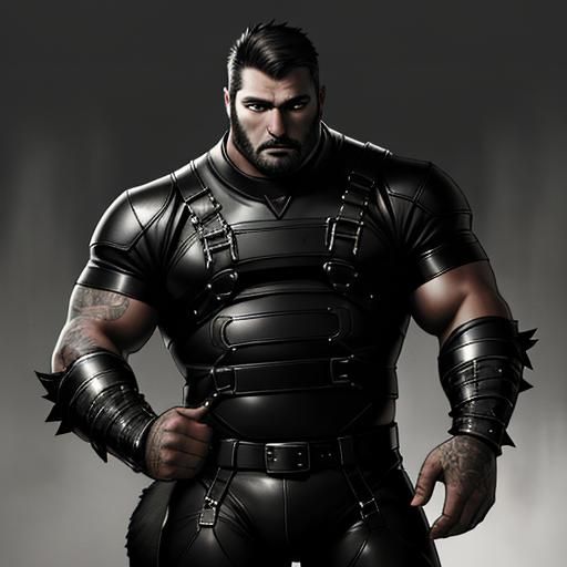 Protective Gay Bear with Lover: Hyperrealistic Image