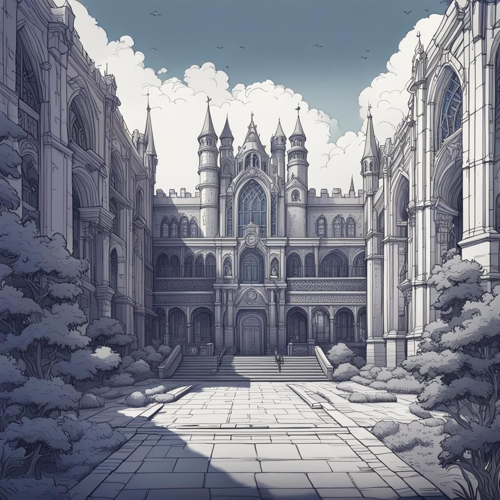 Line Drawing Symbolizing College Talking