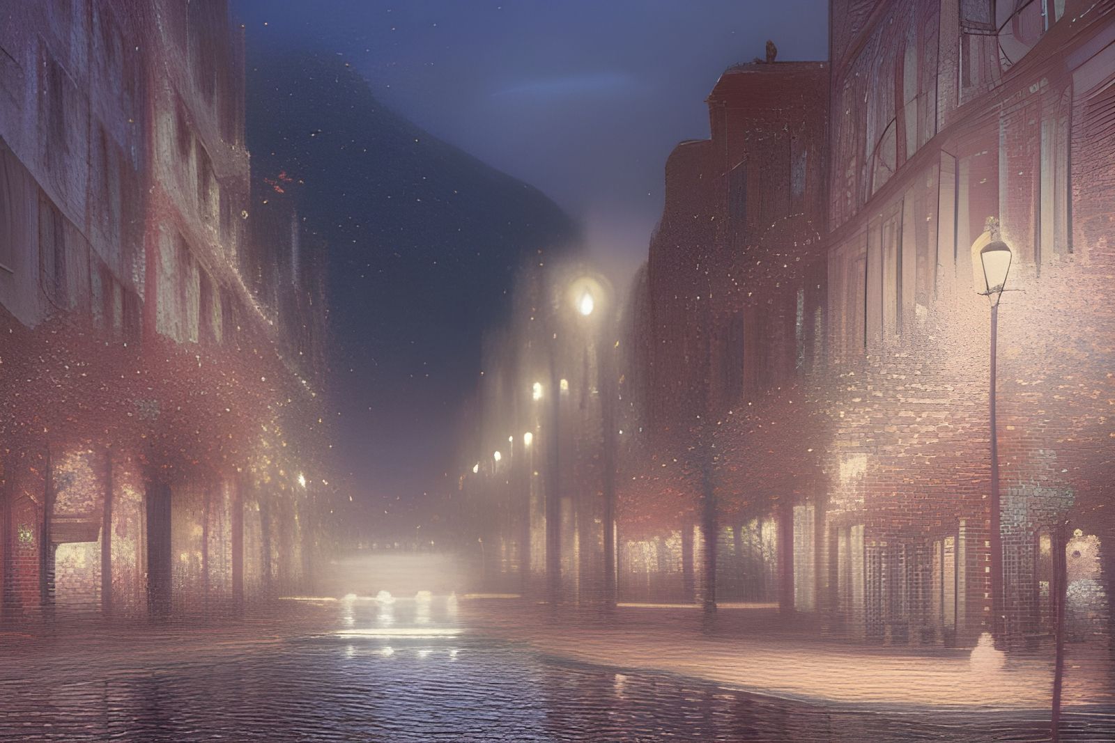 Fantastical Landscape with Radio in Detailed Digital Art