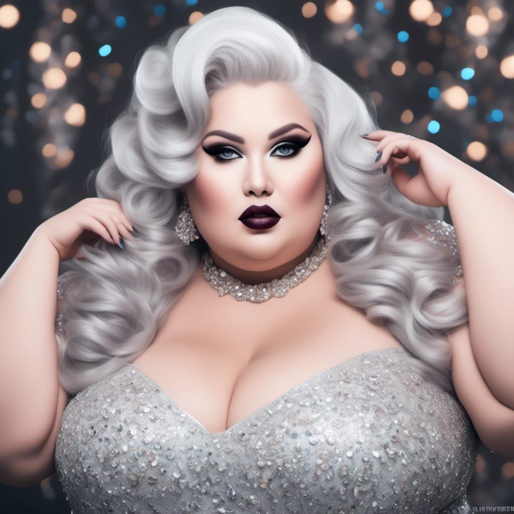 Curvy Greek Woman on Awkward Date in Pastel Colors