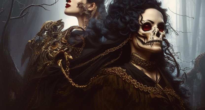 Undead Masquerade Ball: Baroque Horror in Ink
