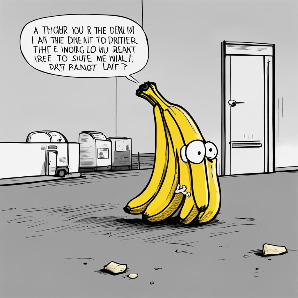 Conceptual Banana in Denial AI Image