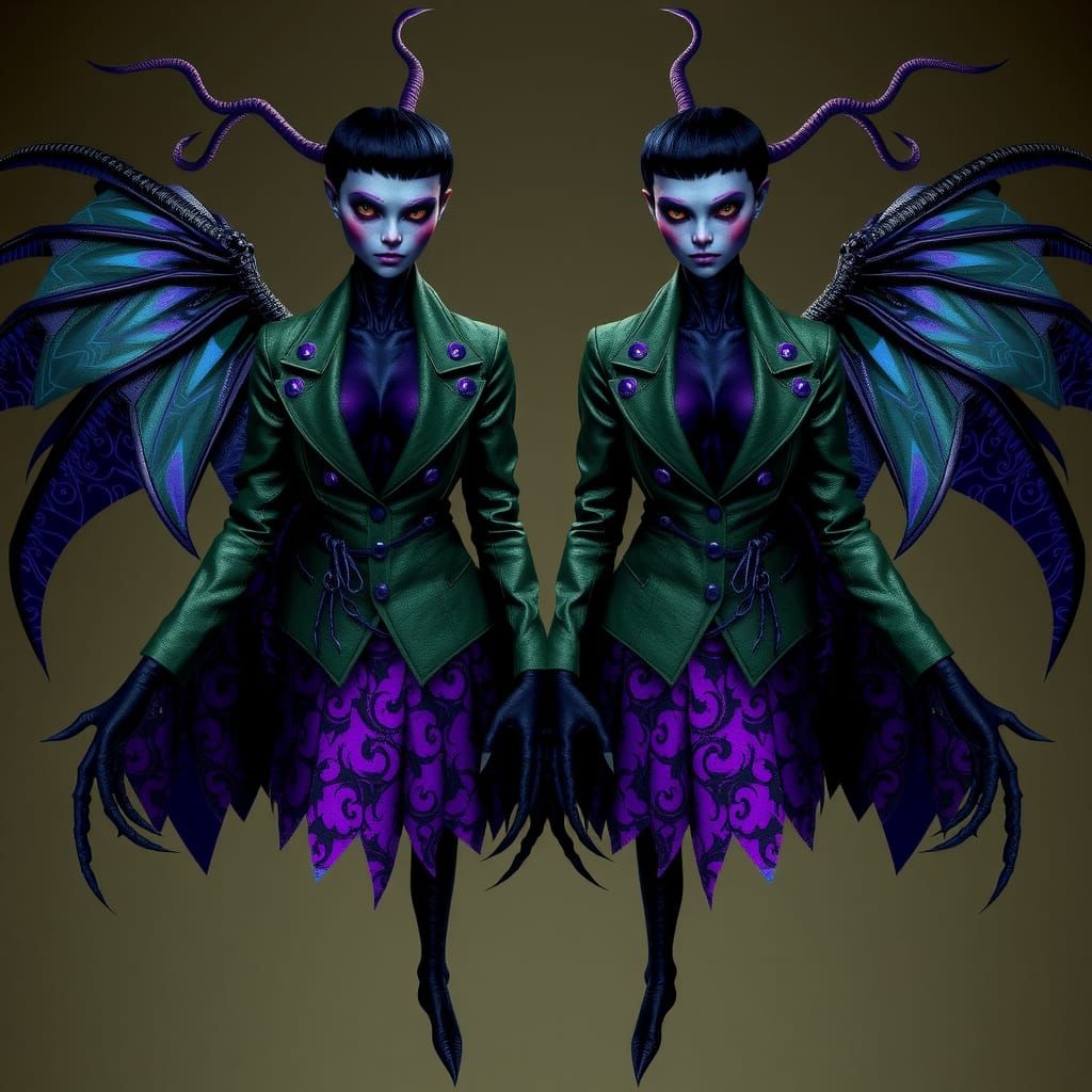 Eldritch Horror Twins in Lavish Leather