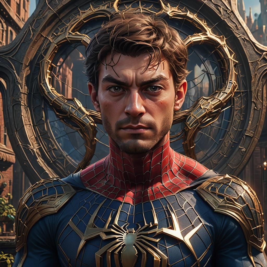 Fantasy Portrait of Spidey and EmmaRob in Digital Art