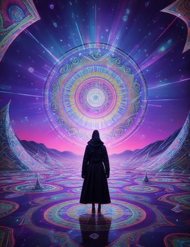 Dreamlike Cinematic Photo with Cryptic Symbolism