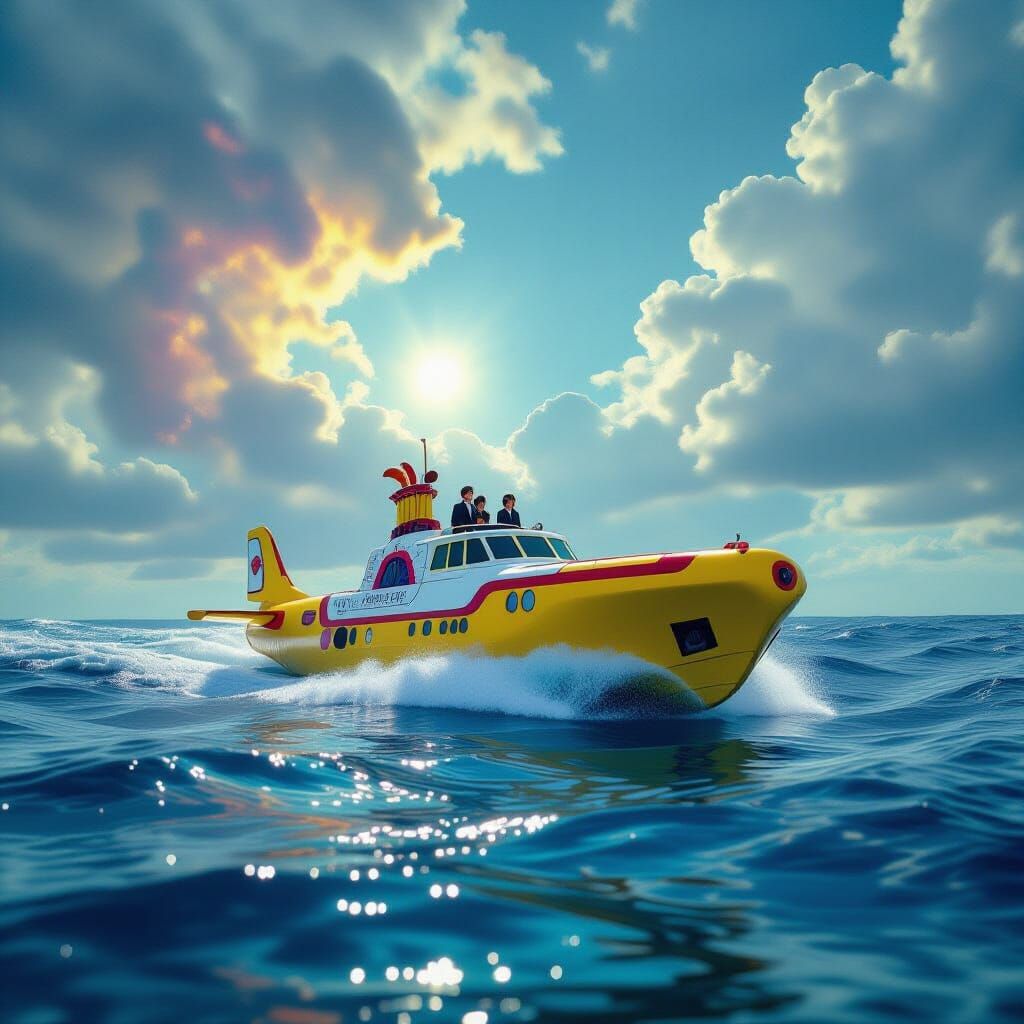 The Beatles Sail a Psychedelic Ocean in Yellow Submarine