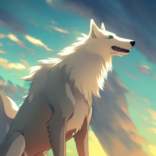 Wolf with Dragon Wings: Anime Key Visual