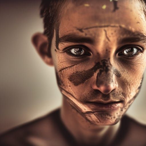 Snake Charmer Portrait in Ambient Light