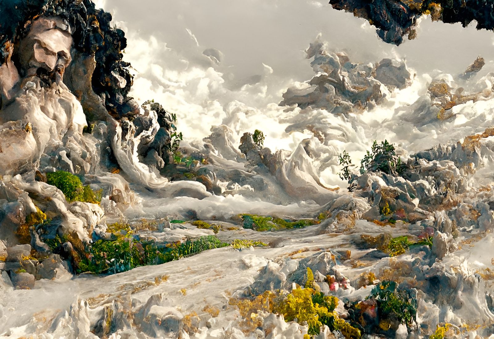 Zeus on Mount Olympus in a Lightning Storm