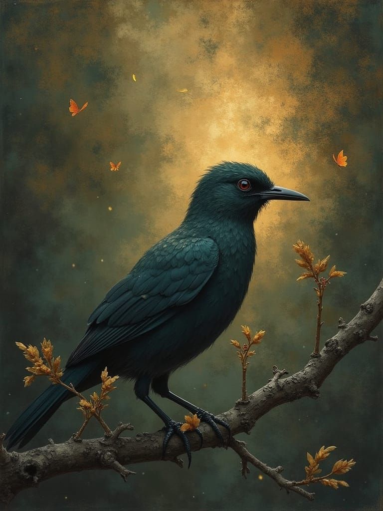 Feelings to Tell You I Remember a Little Brassbellbird Over-...