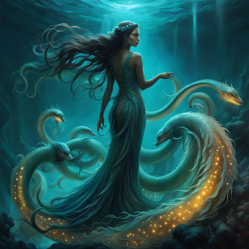 Sea Nimph casting Spell
