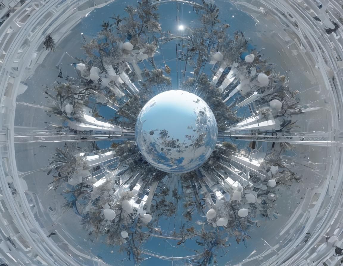 Wandering Cosmic Space City with Nature Integration