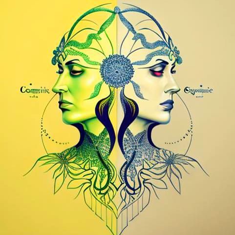 AI Generated Image of Cognitive Dissonance