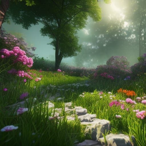 Secret flower garden