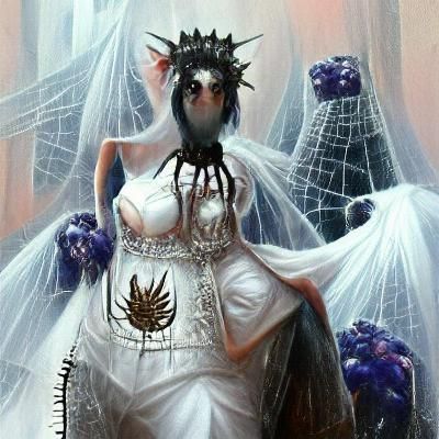 Lolth Spider Goddess in Wedding Gown