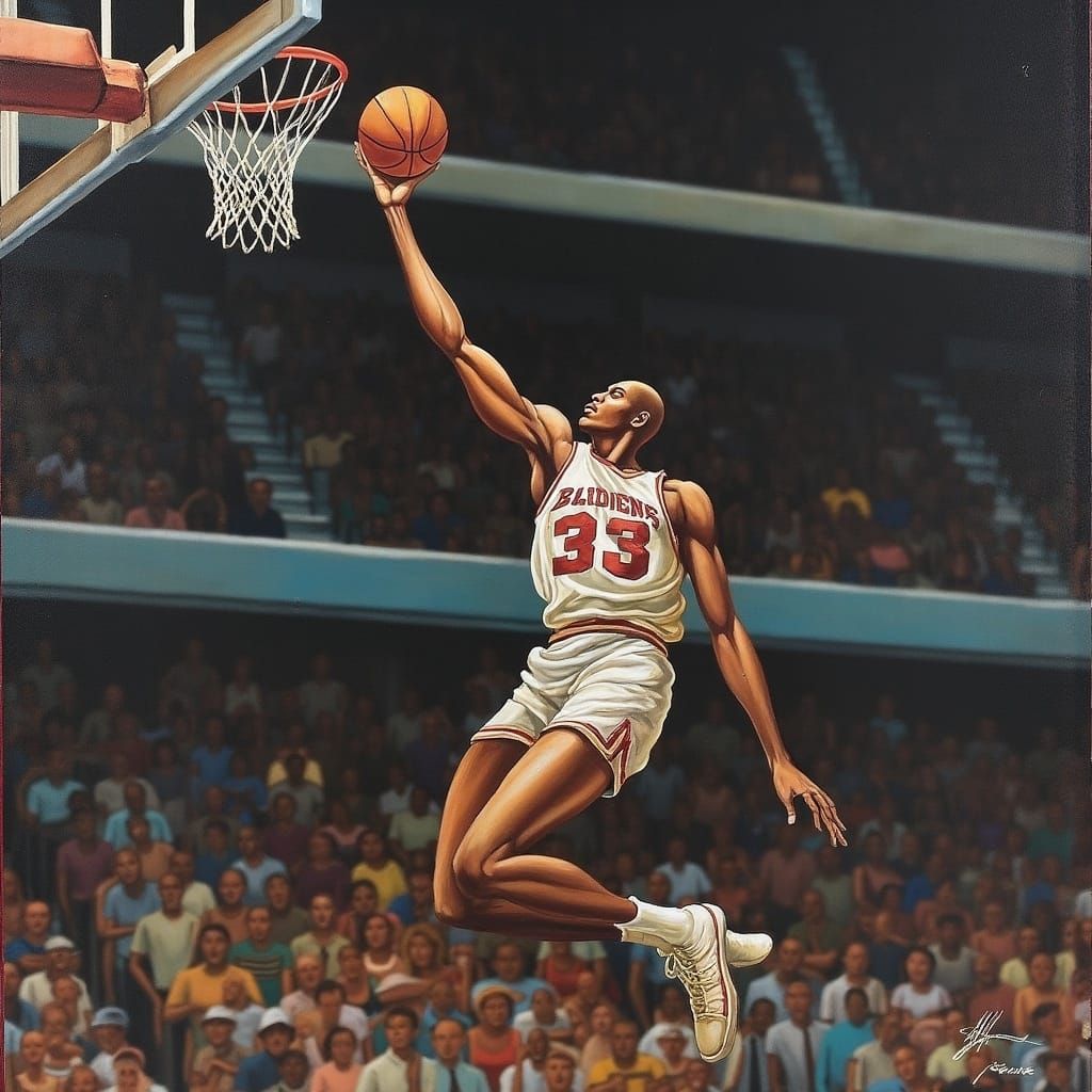 Vince Carter's Thunderous Dunk: A Sports Art Masterpiece