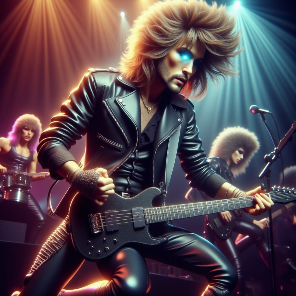 Seasoned Rock Group Performs Live On Stage