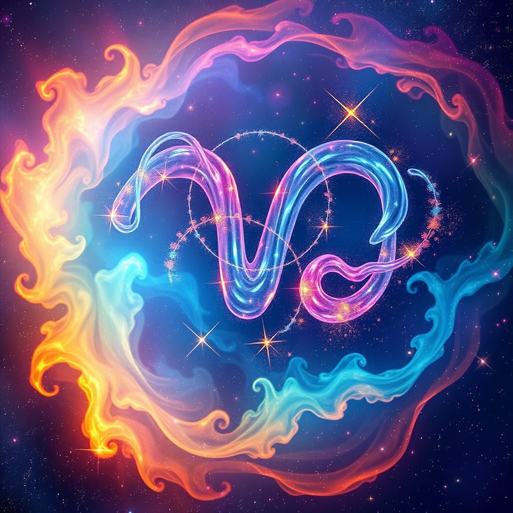 Surreal Galaxy Taureau Sign in Vibrant Colors