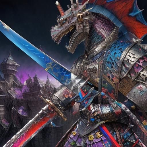 Detailed Dragon Dream in Surreal Dreamscape