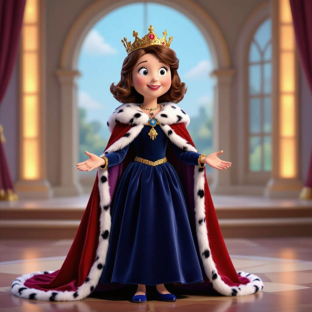 Queen Doris Explains Teenage Royalty in Studio Setting