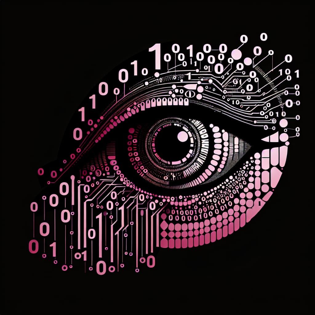 Binary Eye: Art and Technology Fusion