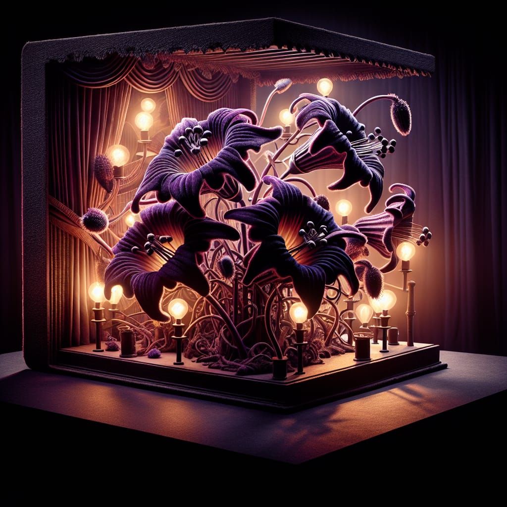 Intricate 3D Diorama of Dunning-Kruger Effect