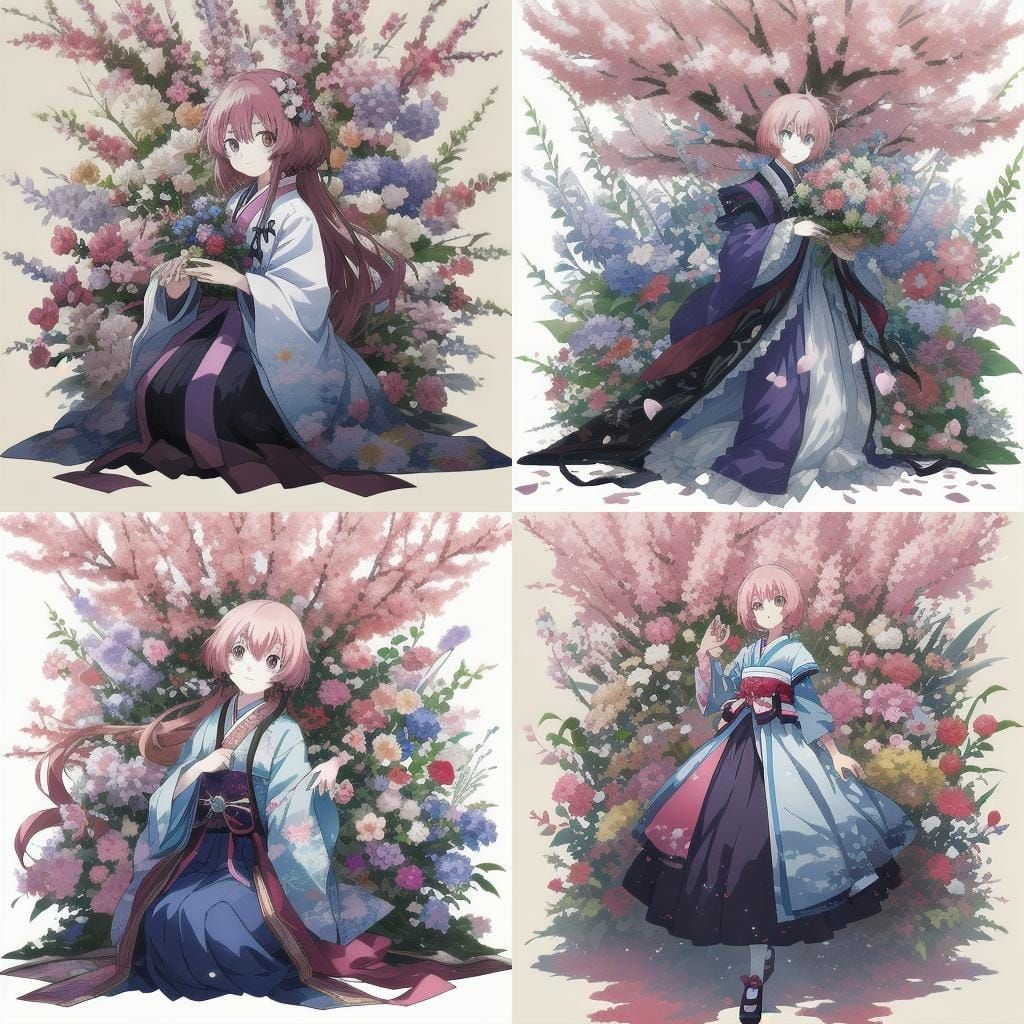 Anime Style Cherry Blossoms