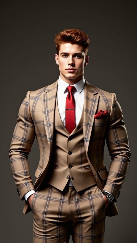 Charming Alpha Male in Formal Attire