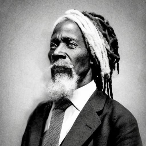 Rastafari Man Portrait in Hyperdetailed Style