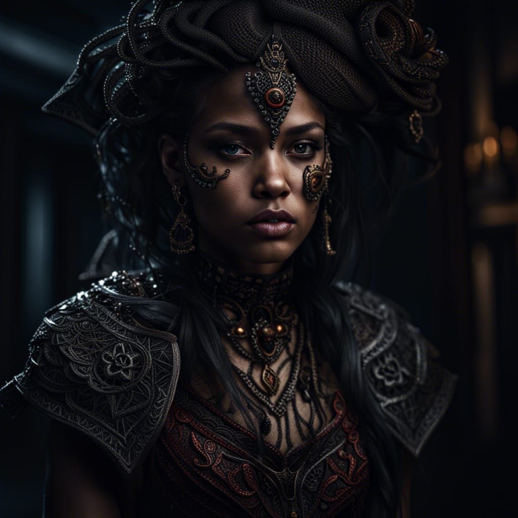 Detailed Hyperrealistic Portrait with Cinematic Lighting