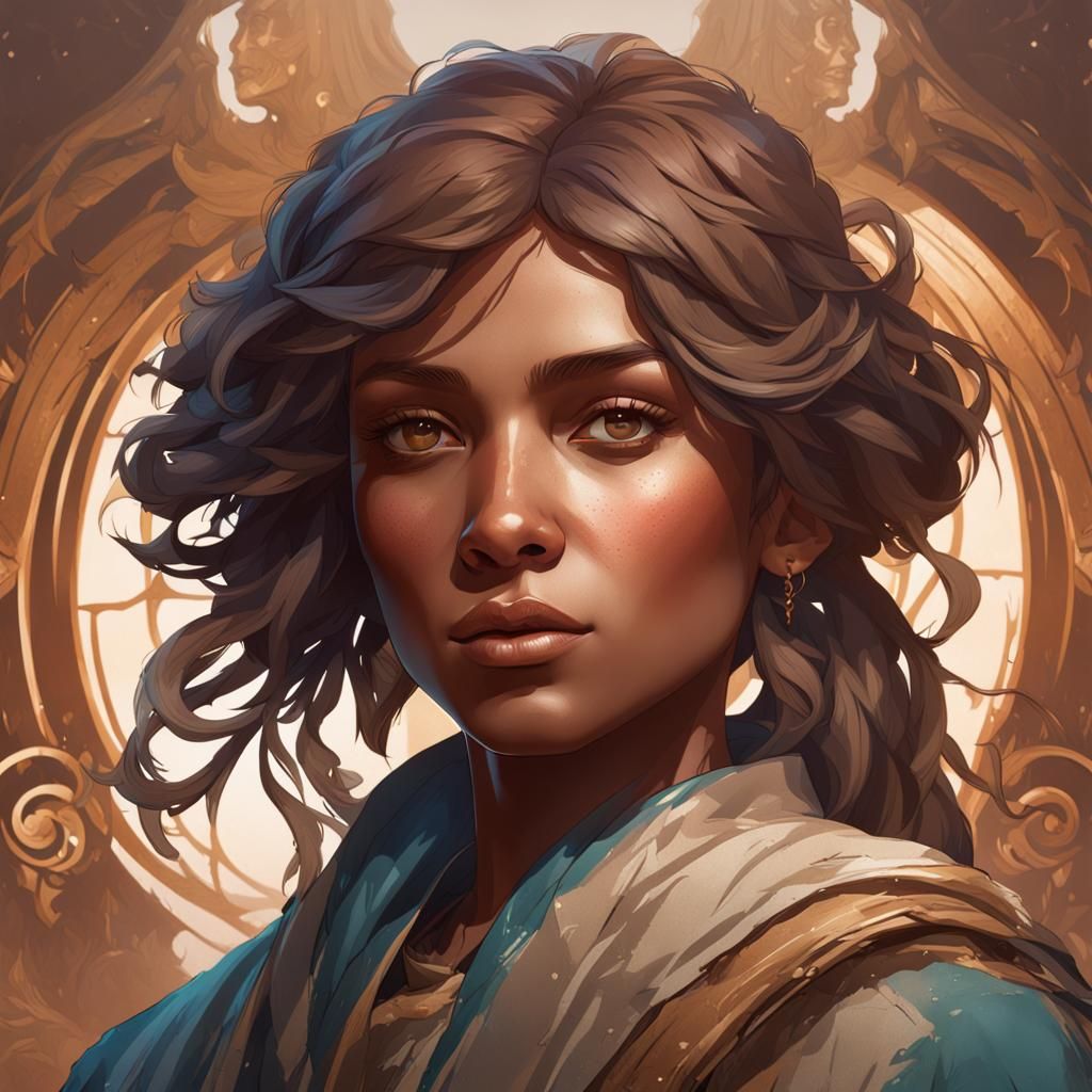 Detailed Portrait with Dynamic Lighting