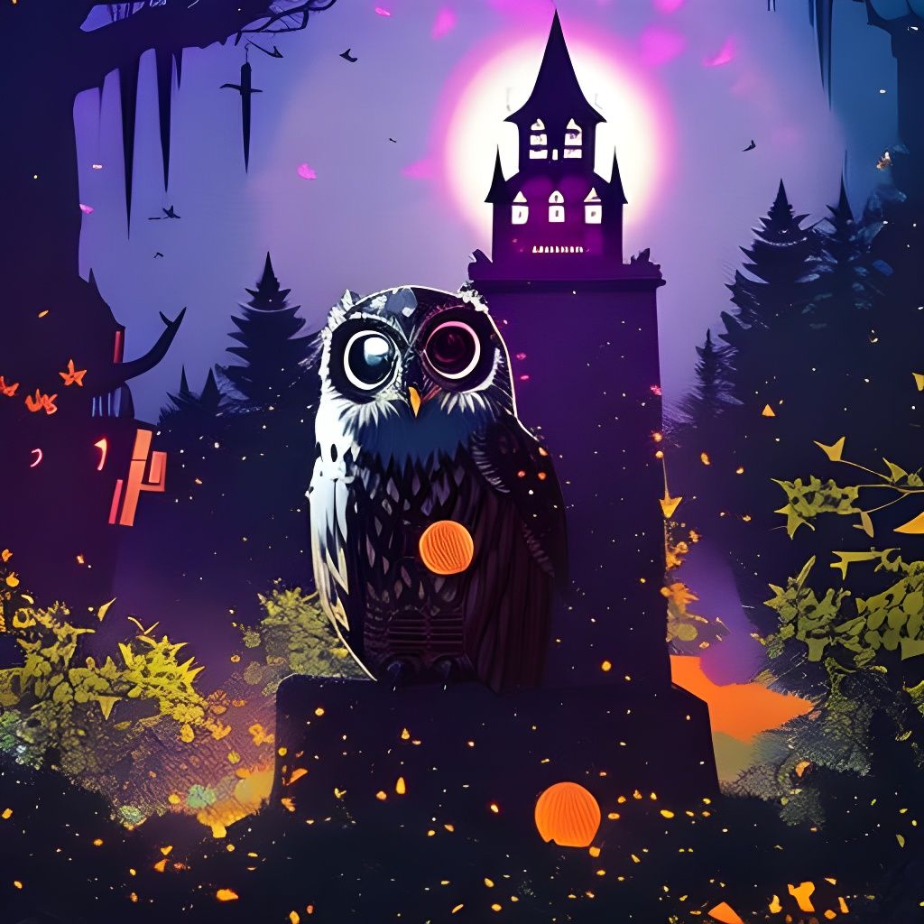 Hooting hooter in the haunted hootyard