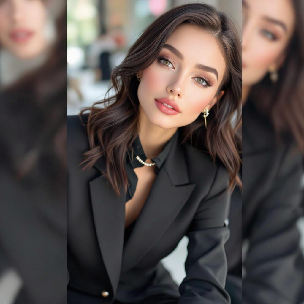 Hyperrealistic Woman Avatar Studio Portrait