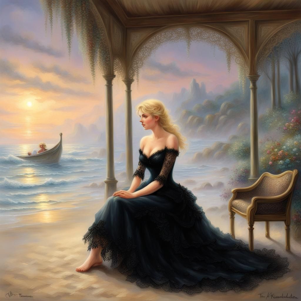 Maureen on the beach