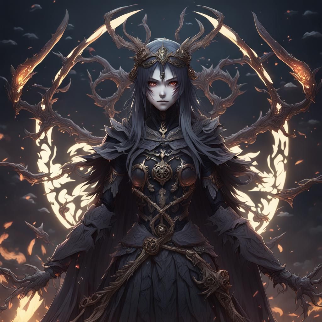 Goddess of Death in 3D Anime Art