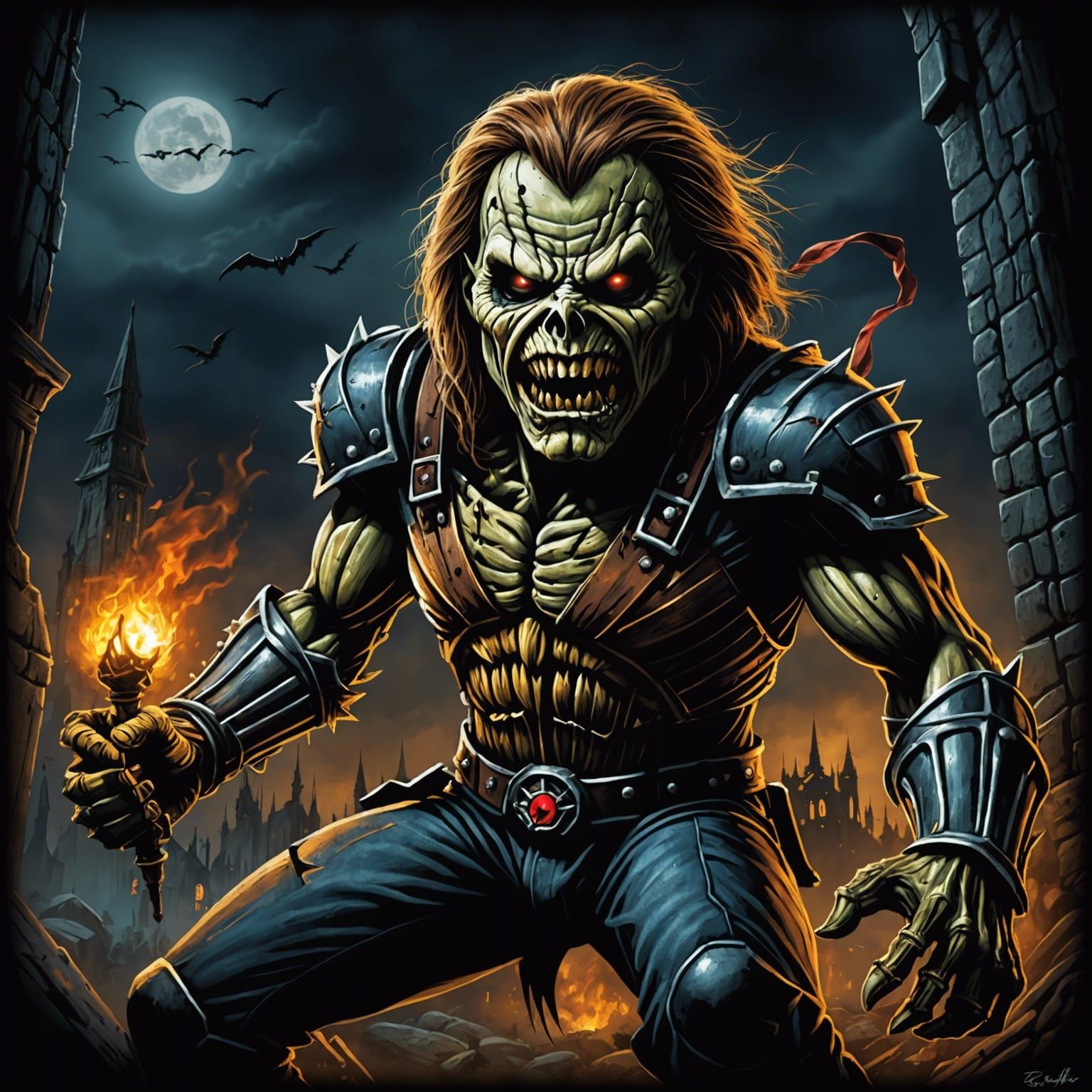 Iron Maiden's Fear of the Dark Album Art