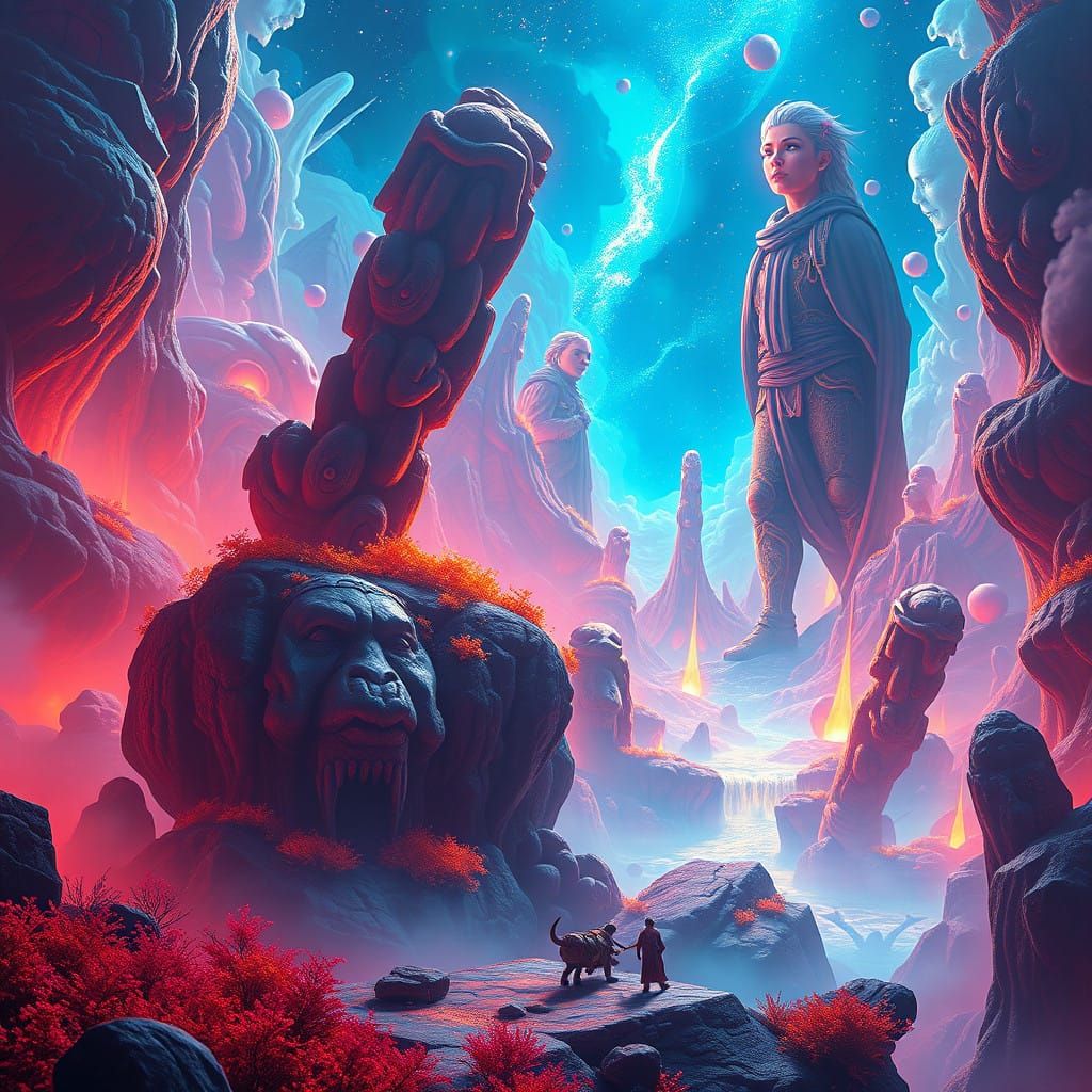 Surreal Landscape of a World Beyond the Grave