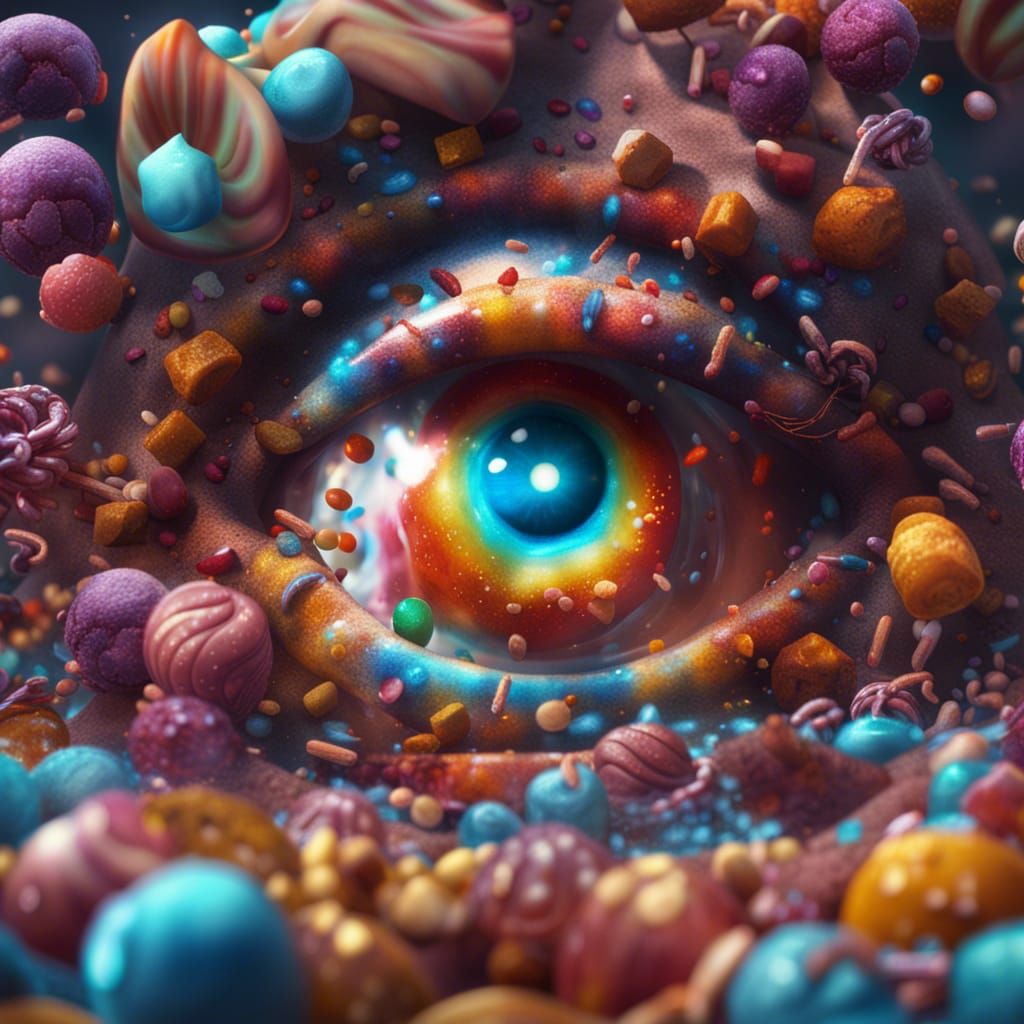 Sweet Reflection: A Candy World in 8K