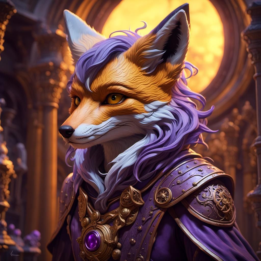 Runite the Fox: Dark Fantasy Concept Art