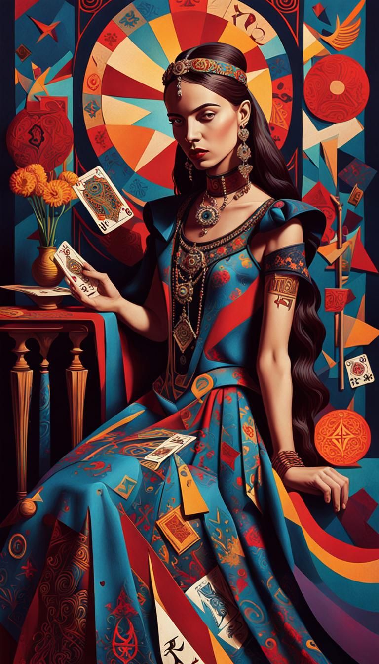 Cubist Designer Creates Death Tarot Card