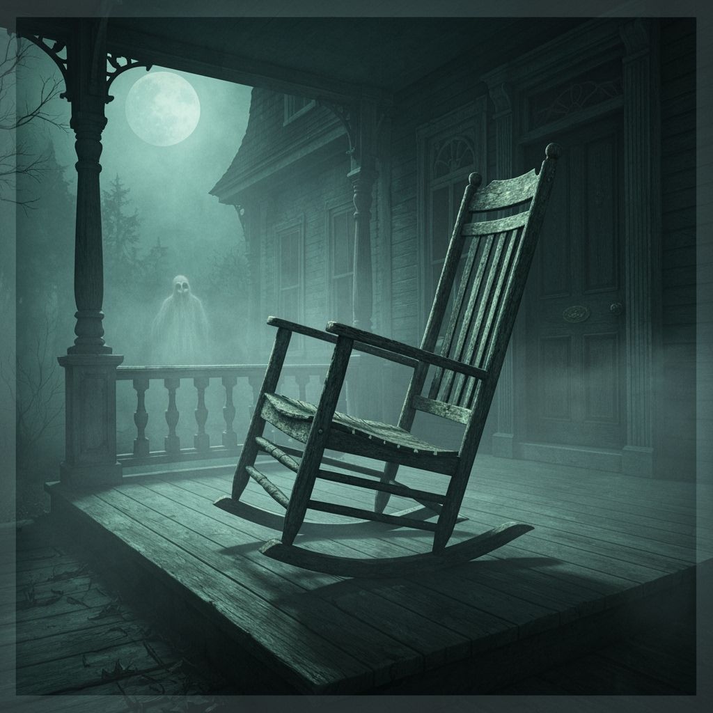 Haunted Mansion: Ghostly Rocking Chair in Gothic Style