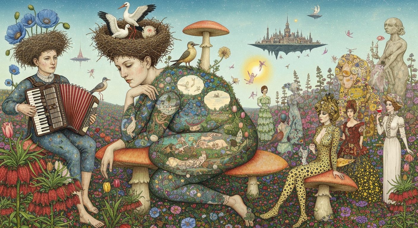 Surreal Nature Goddess in Dreamlike Concept Art