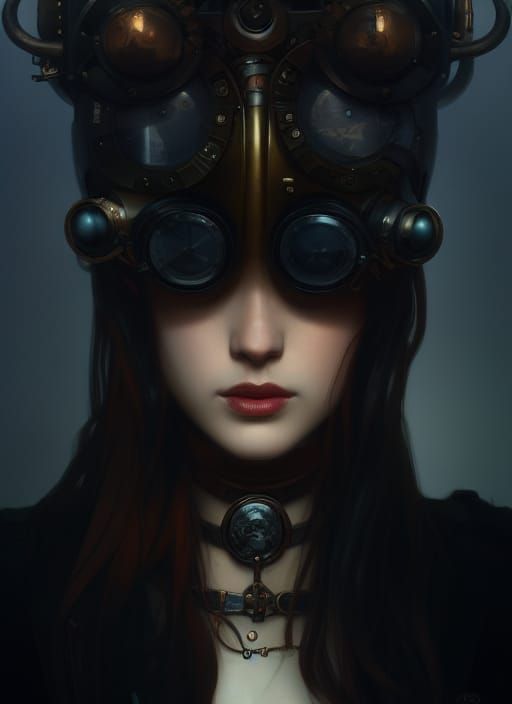 Detailed Steampunk Portrait in 8k Resolution