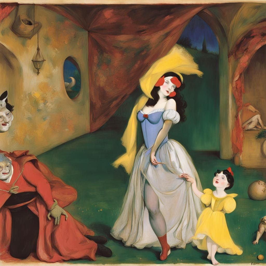 Horror Fairytale: Cinderella and Snow White Laugh
