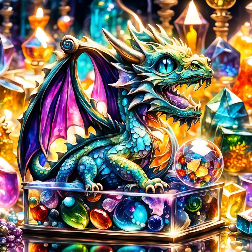 Baby Dragon's Jewel Box: Vibrant Street Art