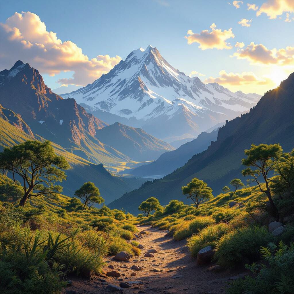 Mount Kenya Landscape from Chogoria Route