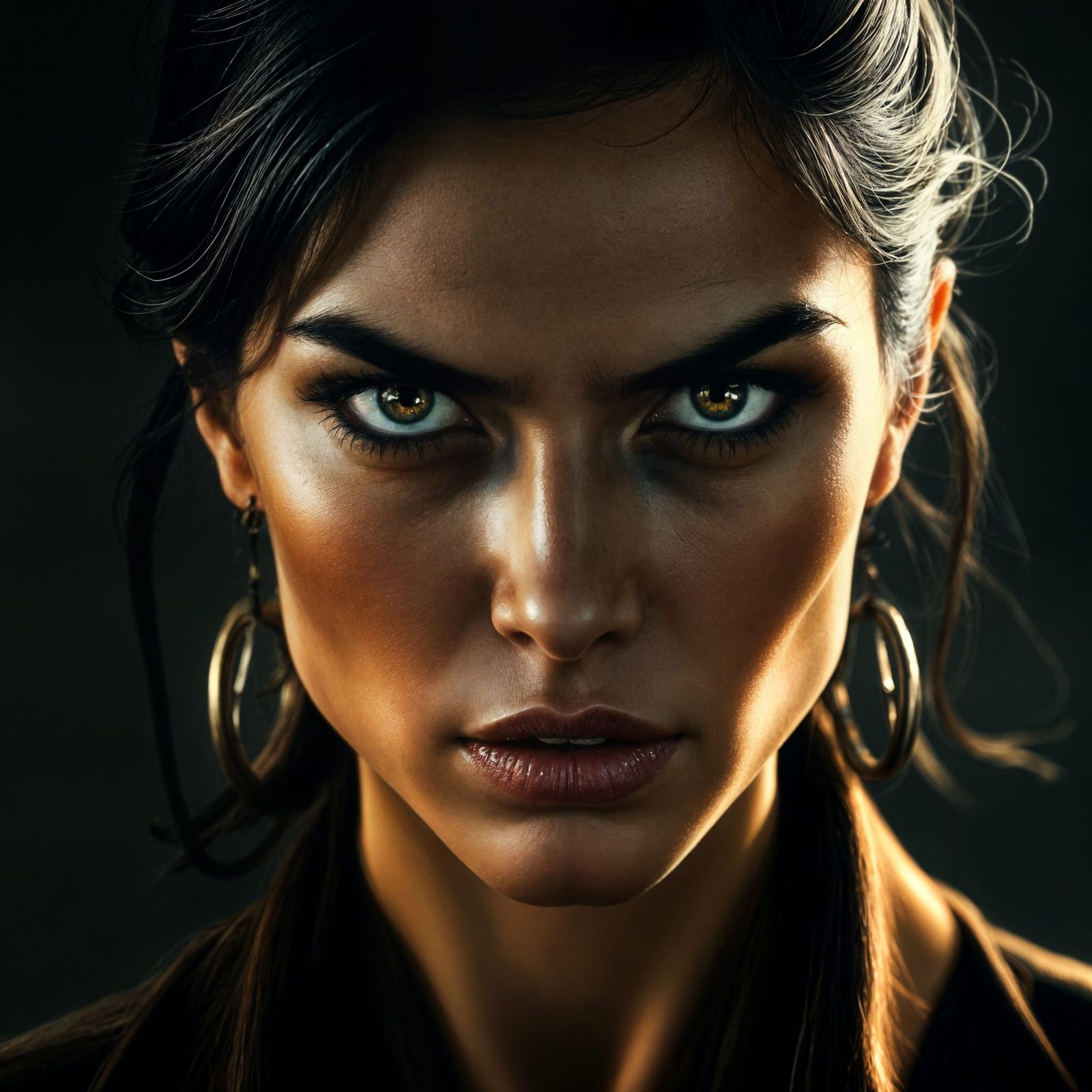 Empowered Woman: A Portrait of Strength and Resolve