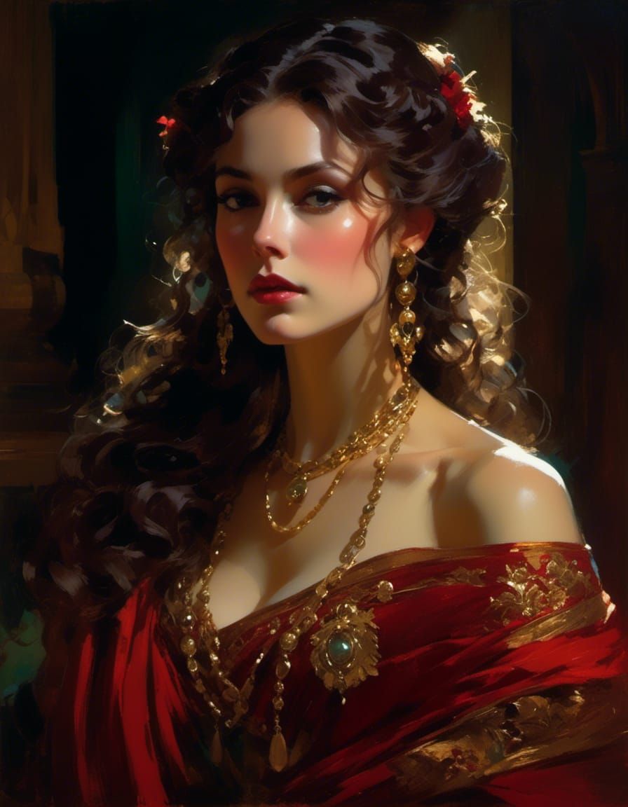 Daciana: A Queen's Wild Beauty in Victorian Style