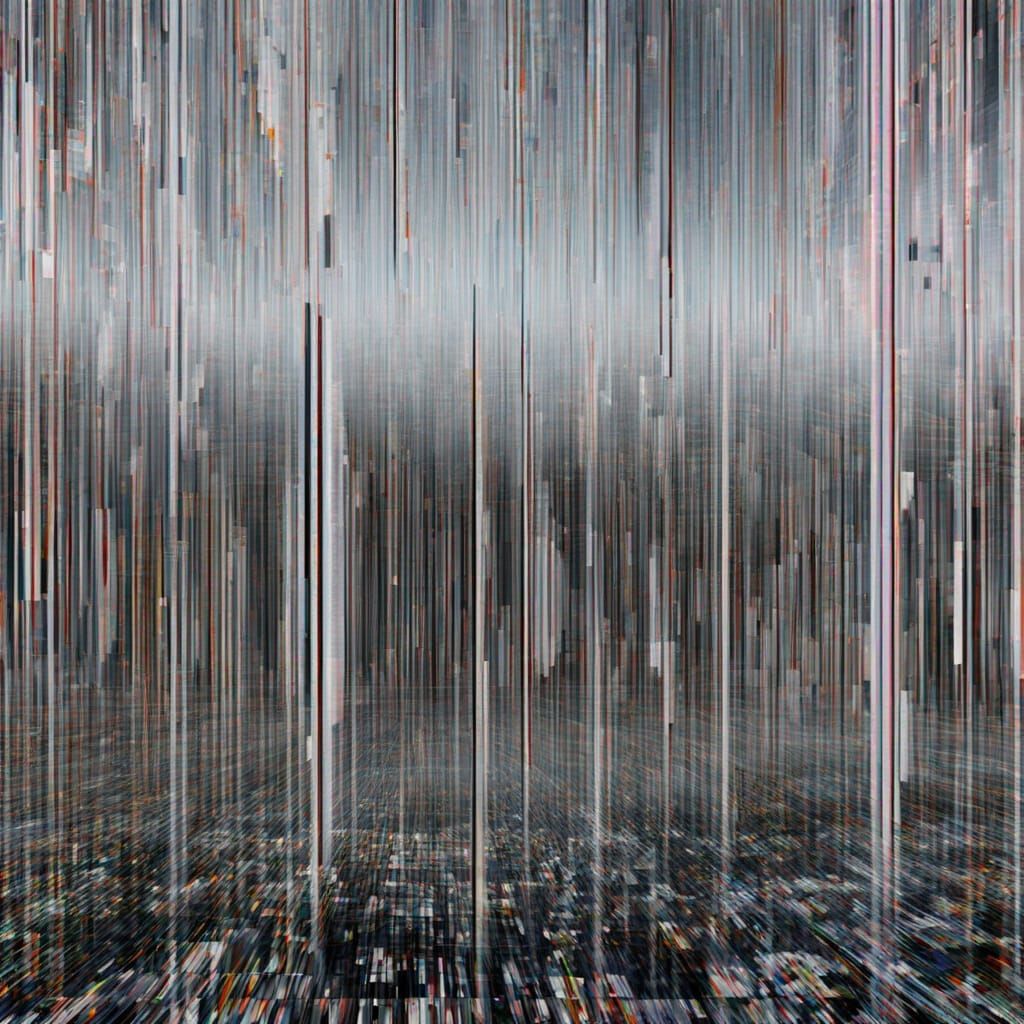 Glitch Fractal Fusion: Digital Artifact Overlays