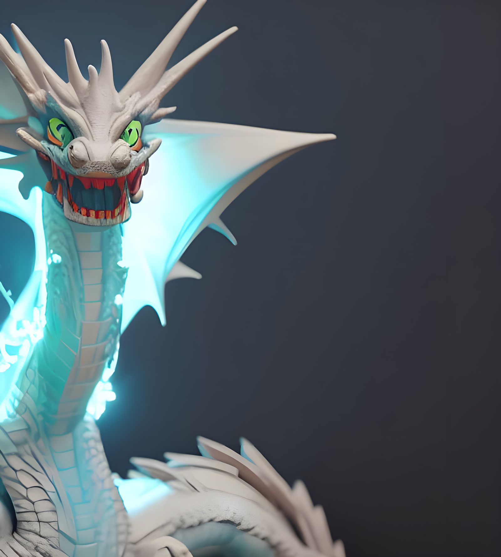 MAD Magazine Style Dragon Sculpture in 8k